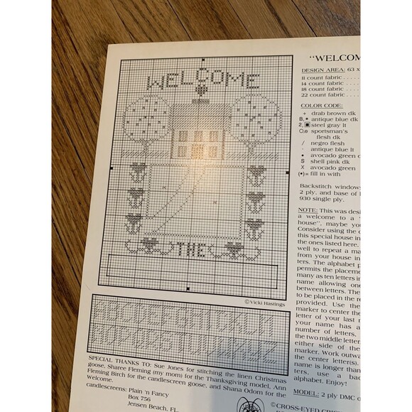 2X The Cricket Collection Small Goose Heart 5 6 Welcome Set VTG Country 80 Prim - Picture 8 of 8